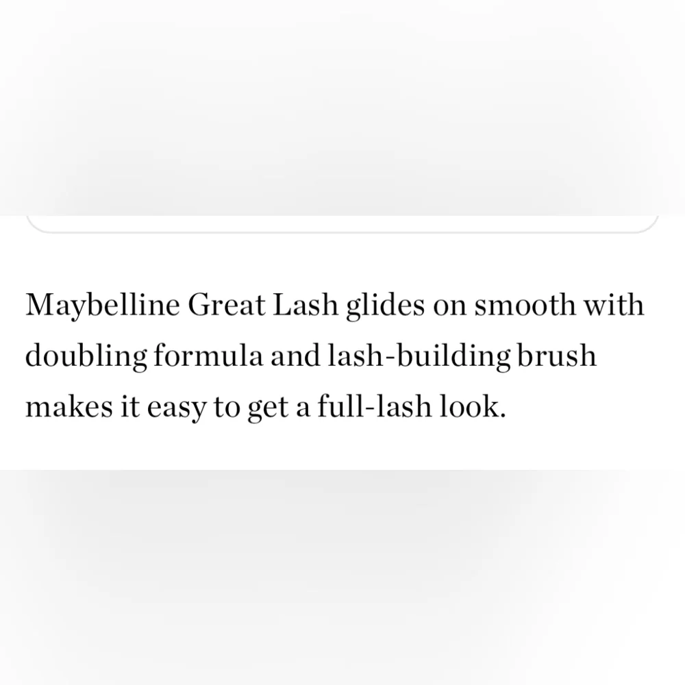 Maybelline Great Lash Lots of Lashes Mascara Shade: Very Black 🖤 🆕